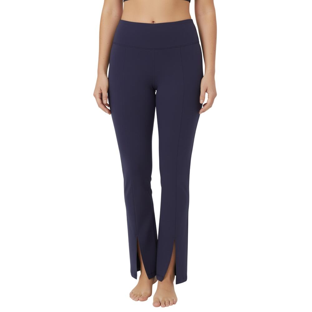 Ruby Ribbon Split Ankle Leggings Midnight Cotton Stretch Flare NWT Size M